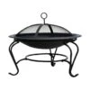 OUTSUNNY Round Steel Fire Pit 56cm