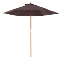 OUTSUNNY Garden Parasol Wooden Coffee 2.5m -GardenChic Elegant Shop 1 1 201 19