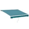 OUTSUNNY Motorised Aluminium Awning Green - 3m