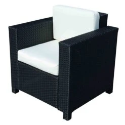 OUTSUNNY Rattan Chair Black 15 OUTSUNNY Rattan Chair Black -GardenChic Elegant Shop 1 1 202 29
