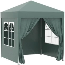 OUTSUNNY Pop Up Gazebo Canopy Green - 2 X 2m -GardenChic Elegant Shop 1 1 242 39