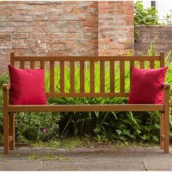 St Andrews Folding Bench 3 Seater -GardenChic Elegant Shop 110214 lifestyle 2 5