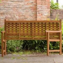 St Andrews Folding Bench 3 Seater -GardenChic Elegant Shop 110214 lifestyle 3 6