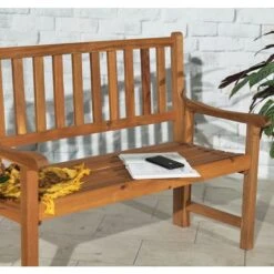 St Andrews Folding Bench 3 Seater -GardenChic Elegant Shop 110214 lifestyle rc 8 9