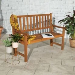 St Andrews Folding Bench 3 Seater -GardenChic Elegant Shop 110214 lifestyle rc 9 10