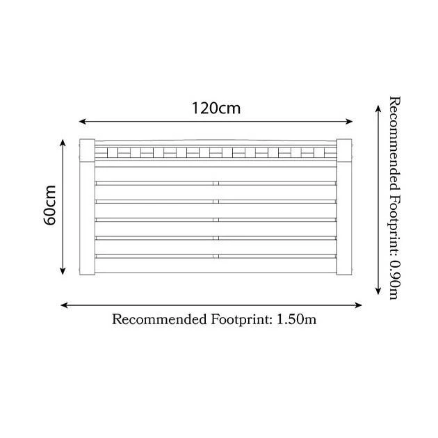 Lytham Garden Bench 2 Seater 4 Lytham Garden Bench 2 Seater - Image 2
