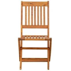 York Round Bistro Set With Folding Chairs 2 Seater -GardenChic Elegant Shop 110251 chair 1 2