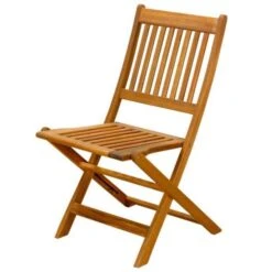 York Round Bistro Set With Folding Chairs 2 Seater -GardenChic Elegant Shop 110251 chair 3 4