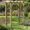 Ultima Pergola Arch With Intergrated Trellis Panels