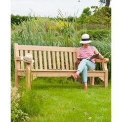 Alexander Rose Roble Royal Park Bench - 3 Widths Available -GardenChic Elegant Shop 1384443301 00086800