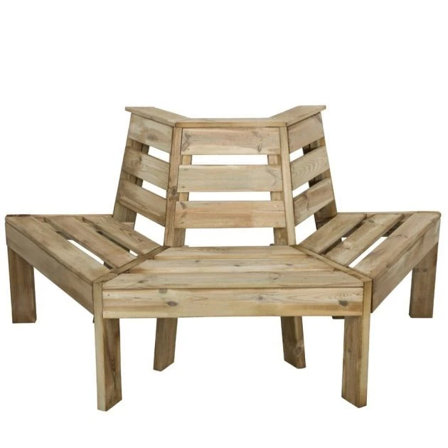 Timber Half Round Tree Seat 4 Timber Half Round Tree Seat - Image 2