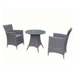 Paris Bistro Set With Carver Chairs -GardenChic Elegant Shop 1520261931 27664100