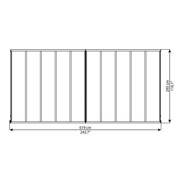 Olympia 3m Patio Cover Grey 14 Olympia 3m Patio Cover Grey - Image 12