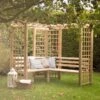 Sorrento Corner Arbour With Large Seating Area -GardenChic Elegant Shop 1541420598 43651800