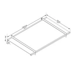 Nancy 1500 Door Cover Dark Grey -GardenChic Elegant Shop 1542365802 04585000