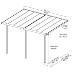 Sierra Patio Cover White-Clear -GardenChic Elegant Shop 1542384757 52270700