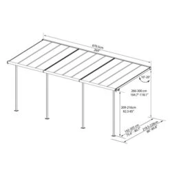 Sierra Patio Cover White-Clear -GardenChic Elegant Shop 1542384979 91920800