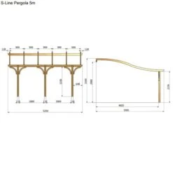 S-Line Pergola 4.1m -GardenChic Elegant Shop 1547134710 54606200