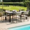 Maze Lounge Bliss 6 Seat Rectangular Dining Set -GardenChic Elegant Shop 1548689008 39189800