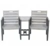 Florenity Grigio Tete A Tete Bench Set 2 Florenity Grigio Tete A Tete Bench Set -GardenChic Elegant Shop 1557760082 04143200
