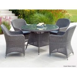 Monte Carlo Round Dining Set For 4