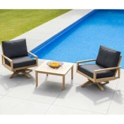 Roble Swivel Lounge Set -GardenChic Elegant Shop 1561459120 51969200