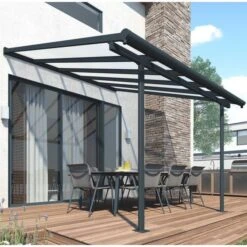 Sierra 3m X 3.05m Grey Patio Cover