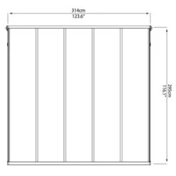 Sierra 3m X 3.05m Grey Patio Cover -GardenChic Elegant Shop 1565183028 76482500