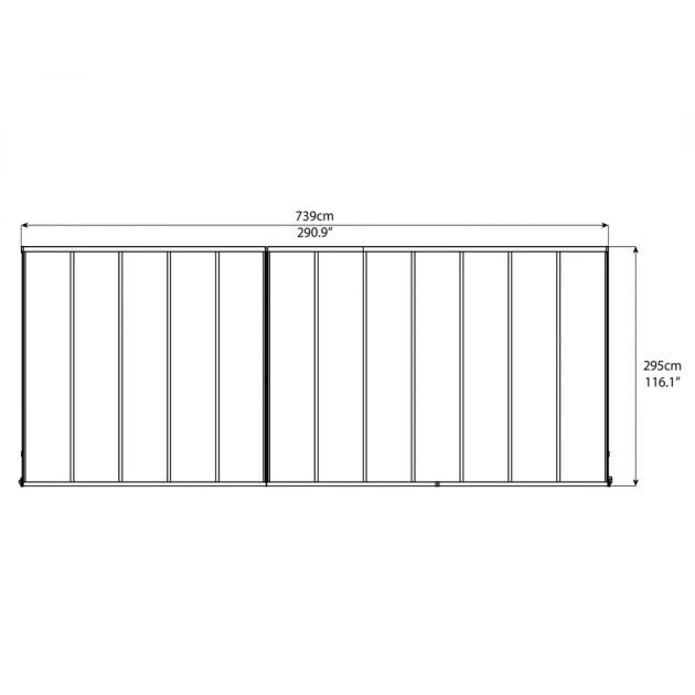 Sierra 3m X 7.3m Grey Patio Cover 5 Sierra 3m X 7.3m Grey Patio Cover - Image 3