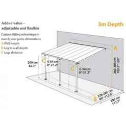 Sierra 3m X 7.3m Grey Patio Cover 19 Sierra 3m X 7.3m Grey Patio Cover -GardenChic Elegant Shop 1565187062 75601100