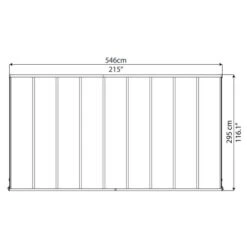 Olympia 3m X 5.46m Patio Cover Grey -GardenChic Elegant Shop 1565685525 75556100