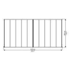 Olympia 3m X 6.10m Patio Cover Grey -GardenChic Elegant Shop 1565686165 93312900