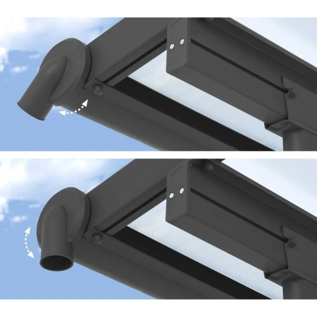 Olympia 3m X 8.51m Patio Cover Grey 7 Olympia 3m X 8.51m Patio Cover Grey - Image 5