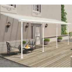 Sierra 2.32m X 6.96m Patio Cover White