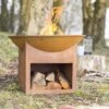 Fasa Oxidised Cast Iron Firepit With Steel Stand -GardenChic Elegant Shop 1574943023 17763600