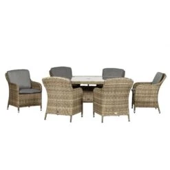 Wentworth 6 Person Oval Dining Set
