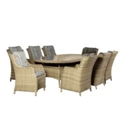 Wentworth 8 Person Oval Dining Set