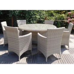 Lisbon 6 Seater Dining Set -GardenChic Elegant Shop 1579692620 58493300 1