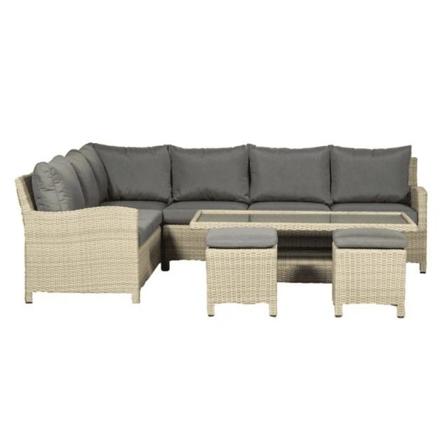 Lisbon Deluxe Modular Corner Dining Set 6 Lisbon Deluxe Modular Corner Dining Set - Image 4