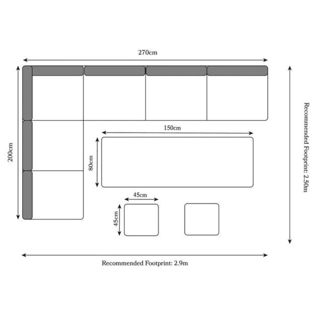 Lisbon Deluxe Modular Corner Dining Set 4 Lisbon Deluxe Modular Corner Dining Set - Image 2