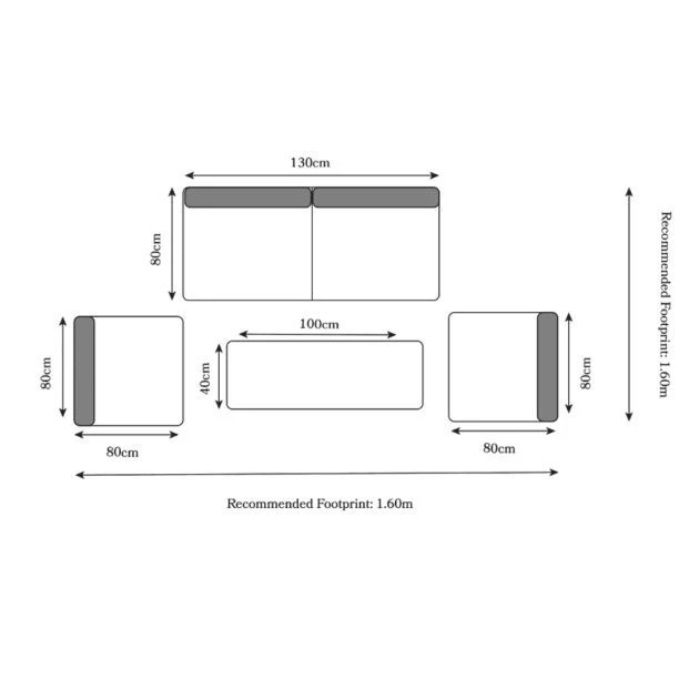 Lisbon Deluxe Lounging Coffee Set 4 Lisbon Deluxe Lounging Coffee Set - Image 2