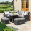 Maze Richmond Corner Bench Set With Rising Table -GardenChic Elegant Shop 1581000281 73013000