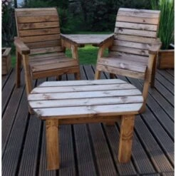 Twin Companion Dining Set Angled