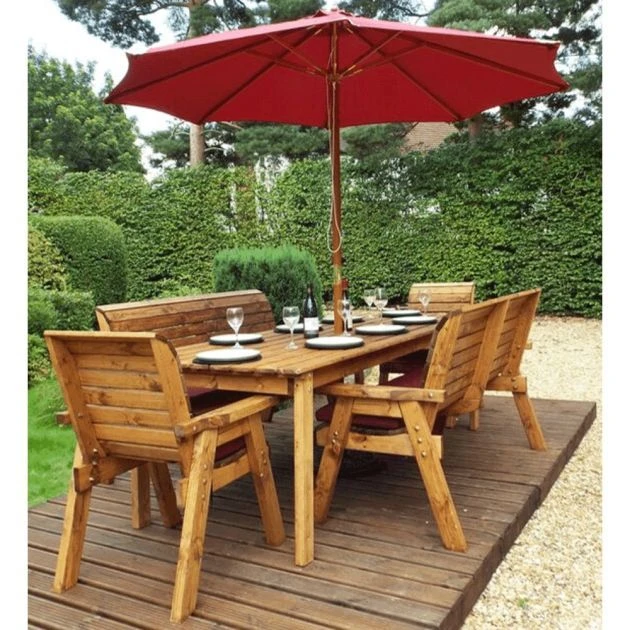 8 Seater Rectangular Table Set With Benches 5 8 Seater Rectangular Table Set With Benches - Image 3