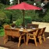 8 Seater Square Table Set With Benches -GardenChic Elegant Shop 1606813664 93199700