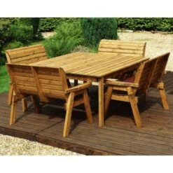 8 Seater Square Table Set With 4 X Benches 13 8 Seater Square Table Set With 4 X Benches -GardenChic Elegant Shop 1606815965 77846200