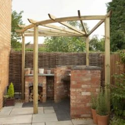 Radial 90 Degree Pergola - Pressure Treated Timber