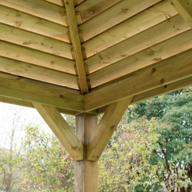 Venetian Wooden Garden Pavilion With Decking Floor 6 Venetian Wooden Garden Pavilion With Decking Floor - Image 4