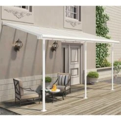 Sierra 2.3m X 4.64m Patio Cover White