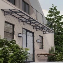 Amsterdam 6690 Door Canopy Grey Clear